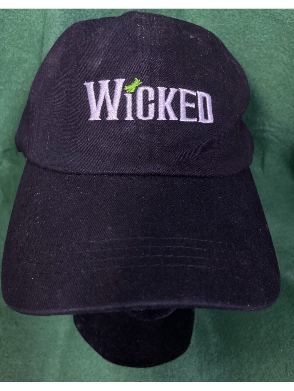 Wicked Hat Baseball Cap Defy Gravity Theater Merch Black Strapback Dad Cap OSFM